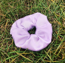 Load image into Gallery viewer, Satin Lavender Scrunchie