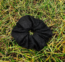 Load image into Gallery viewer, Sparkle Black Scrunchie