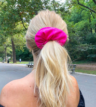 Load image into Gallery viewer, Satin Pink Scrunchie