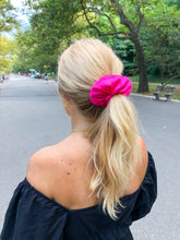 Load image into Gallery viewer, Satin Pink Scrunchie