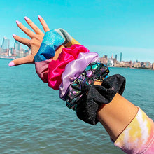 Load image into Gallery viewer, Satin Lavender Scrunchie