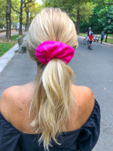 Load image into Gallery viewer, Satin Pink Scrunchie