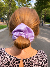 Load image into Gallery viewer, Satin Lavender Scrunchie
